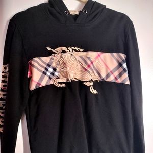 Burberry black hoodie size small